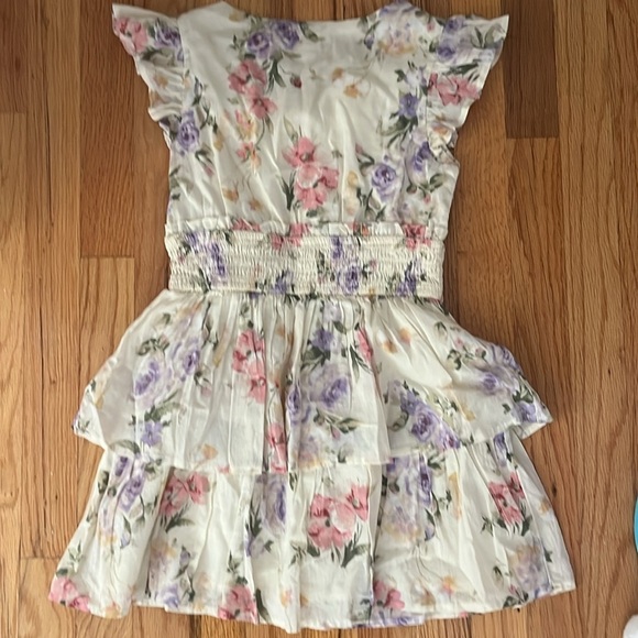 GAP X LOVESHACKFANCY floral flutter sleeve dress size M - Picture 4 of 4